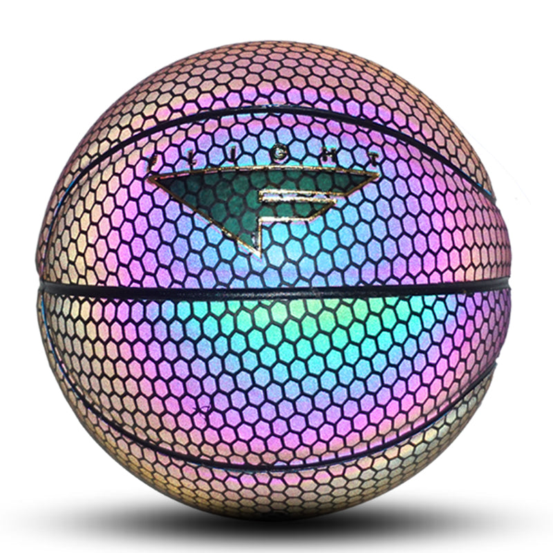 Holographic Glowing Reflective  Basketball